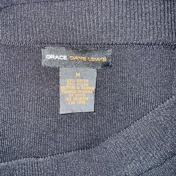 Grace Dane Lewis Career Skirt Black Size Medium Quiet Luxury Executive - Picture 3 of 4